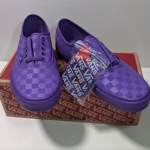 VANS Authentic Checkered Electric Purple .